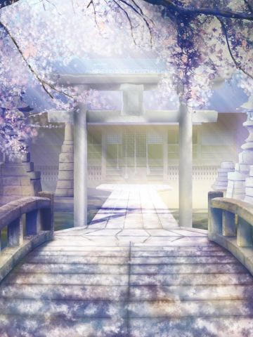 壁纸美作：夏日的神社