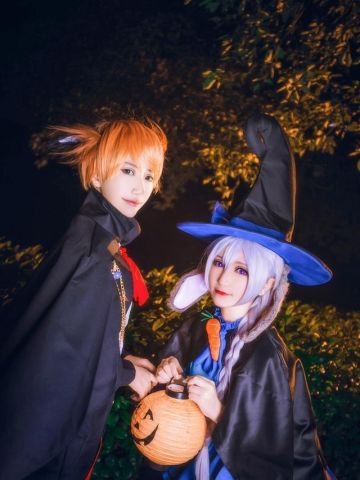 疯狂动物城 朱迪尼克万圣节同人cos