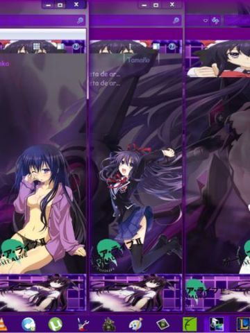 天然呆夜刀神十香 约会大作战 win7主题