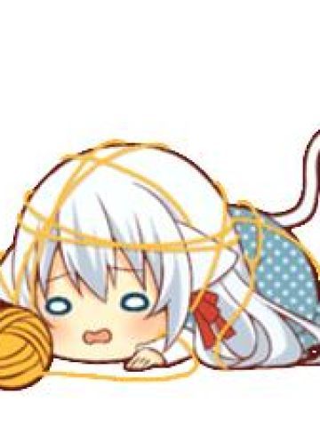 萌萌白发猫耳娘 Fluffy white ca 表情包