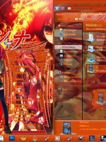 红色烈焰 灼眼的夏娜 win7主题