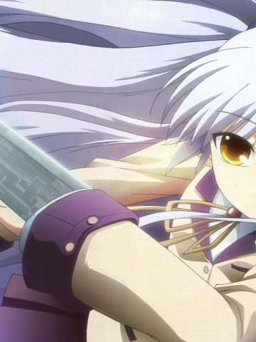 AngelBeats三无少女立华奏电脑壁纸下载