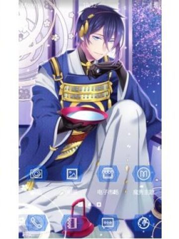 刀剑乱舞 爷爷三日月宗近 安卓手机主题下载