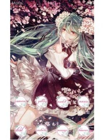 樱花落下的季节 初音未来安卓手机主题下载