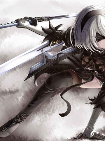 《尼尔机械纪元》2B小姐姐萌化安卓主题