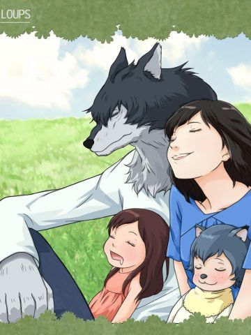 狼之子雨与雪萌化手机主题