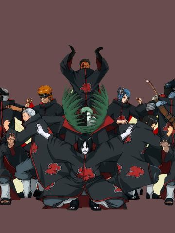 《火影忍者》晓组织 萌化手机主题