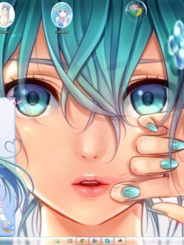 【win7主题】初音未来/Hatsune Miku Blue
