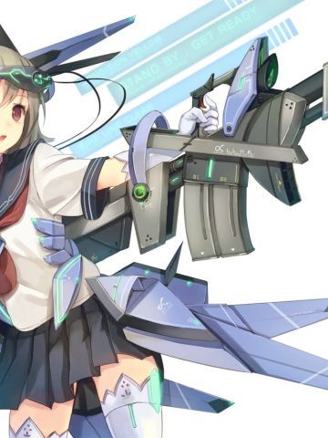 战斗性武器娘 桌面壁纸 帅气十足