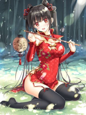 性感的中国风旗袍 手机壁纸