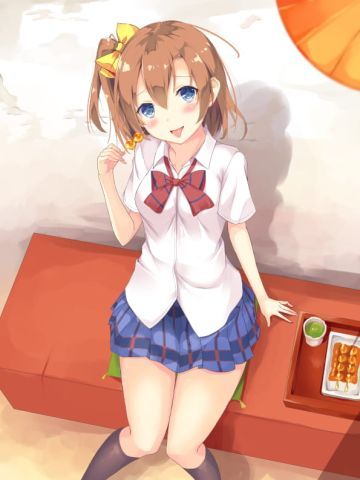 被俯视的少女 手机壁纸