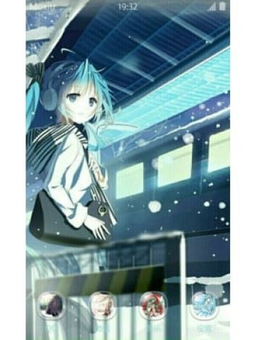 求收养，等待的初音手机主题