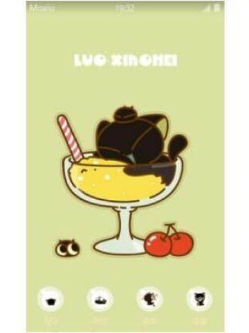 萌萌哒罗小黑安卓手机主题