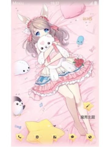 软萌兔女郎 安卓手机主题