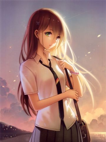 青春美少女 手机壁纸 充满年轻活力