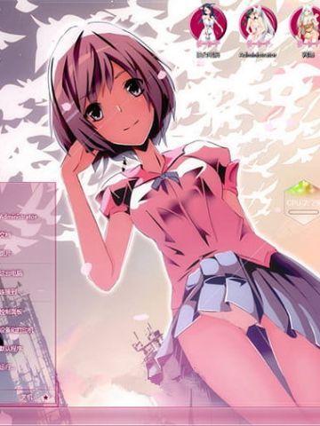 【win8】物语系列 黑白羽川翼 电脑主题