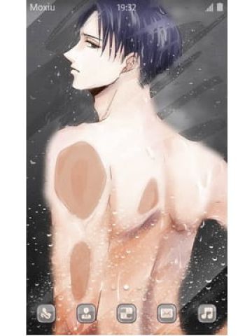 把兵长关进手机 进击的巨人 安卓手机主题