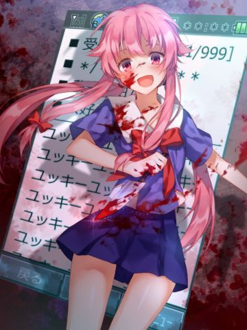 未来日记我妻由乃 手机壁纸