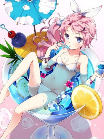 Holle！给我来一杯妹汁 手机壁纸 干杯~(￣▽￣)~*