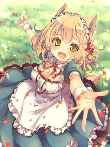 女仆装制服少女 精美手机壁纸