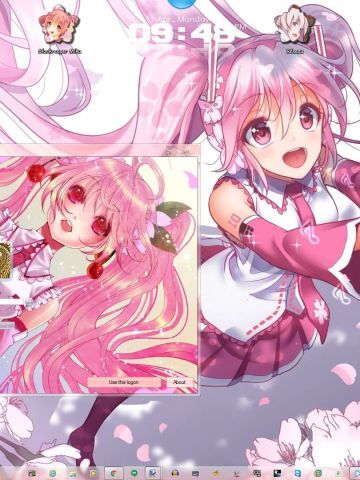 樱初音 win7 电脑桌面主题下载