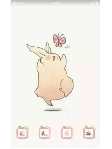 肥肥的兔子 安卓手机主题下载