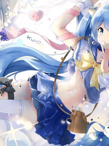 女孩长发飘飘 精美桌面壁纸