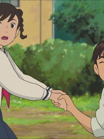 虞美人盛开的山坡 桌面壁纸 宫崎吾郎