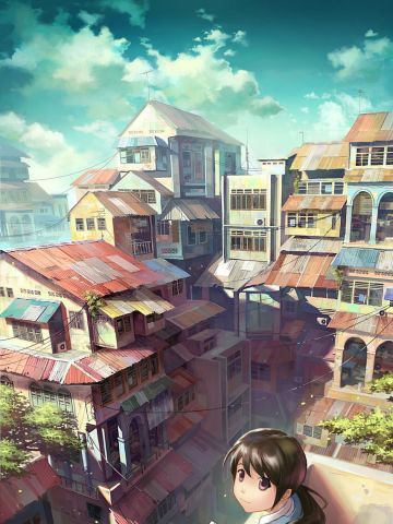 School Girl 温暖治愈 手机壁纸