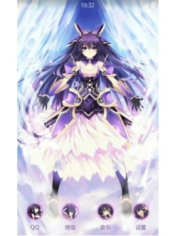 夜刀神十香 安卓手机主题下载