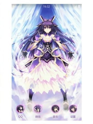 夜刀神十香 手机主题 约会大作战