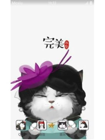 魔性锁屏 傲娇猫 安卓手机主题下载