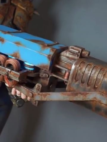 cos道具制作 辐射4高斯步枪 cosplay神级制作