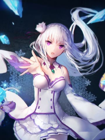 艾米莉娅手机壁纸 从零开始的异世界生活艾米莉娅