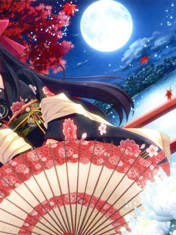 动漫和服少女 精美桌面壁纸