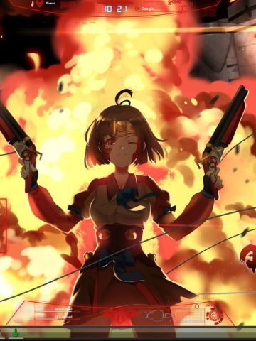 Win10主题 甲铁城的卡巴内瑞 奔流热血