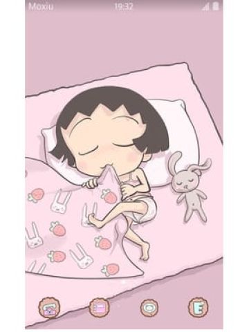 赖床的小丸子 安卓手机主题下载