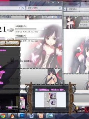 【win7主题】加速世界-黑雪姬