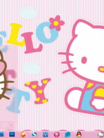 hello kitty 凯蒂猫 win7电脑主题下载