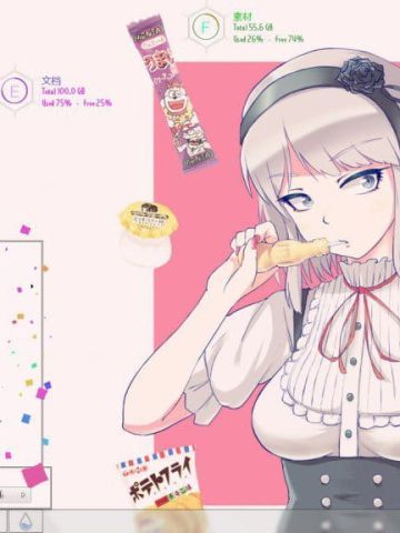 粗点心战争 枝垂萤 win7电脑主题下载