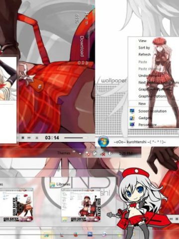 【win7主题】弑神者/噬神者 爱丽莎·I·阿米爱拉 下载