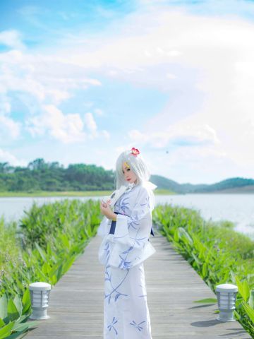 【授权】舰队Collection 滨风 浴衣ver. cos