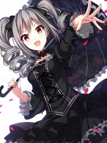 神崎兰子手机壁纸 一个隐藏巨乳的哥特萝莉