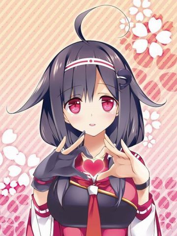 双手凝聚爱心为你打气 动漫手机壁纸