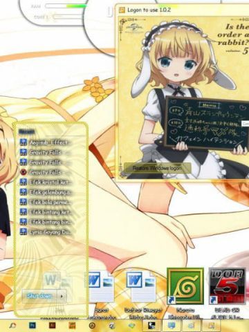 【win7主题】请问您今天要来点兔子吗 桐间纱路 下载