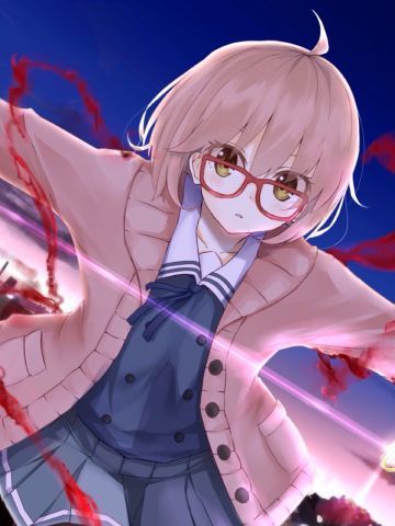 境界的彼方 眼镜娘栗山未来 壁纸美图