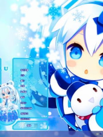 【Win7主题】miku Q版雪初音下载