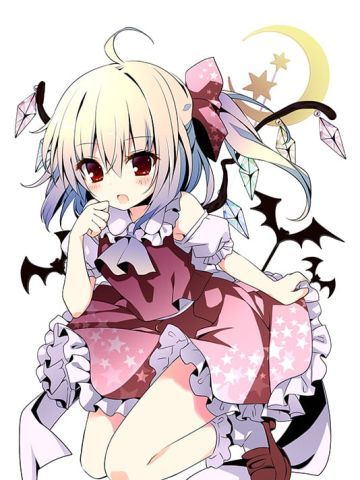 红魔馆的吸血鬼 二小姐芙兰朵露手机壁纸