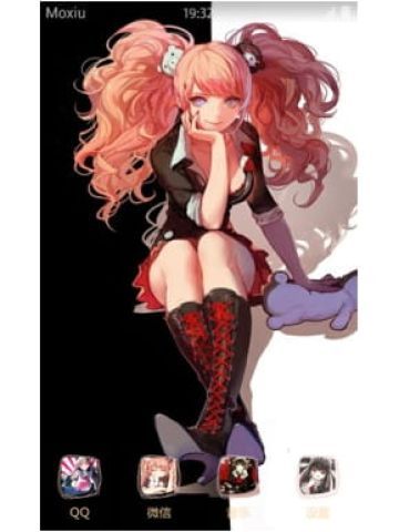 弹丸轮舞 江之岛盾子 安卓手机主题下载