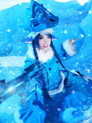 【授权】英雄联盟 冰雪节寒冬精灵璐璐 cos